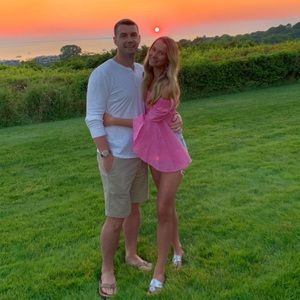 red checkered off the shoulder top